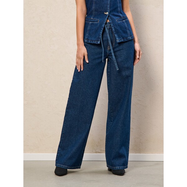 Sinsay Jeansy z paskiem 884EV-59J