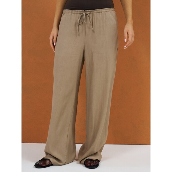 Sinsay Spodnie z wiskozą wiązane w talii 124EZ-84X