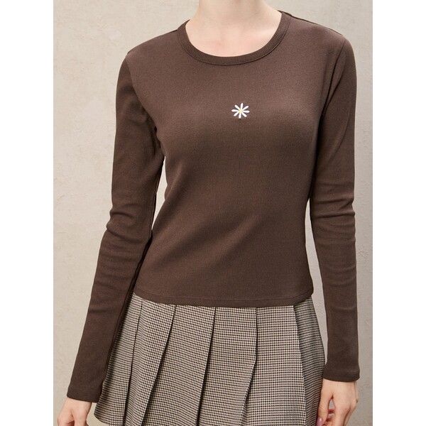 Sinsay Koszulka z długimi rękawami 719EU-84M