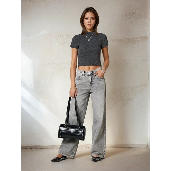 Sinsay Spodnie jeansowe baggy 883EV-09J