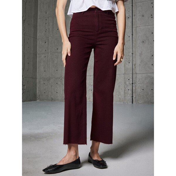 Sinsay Jeansy culotte z wysokim stanem 874EV-83J