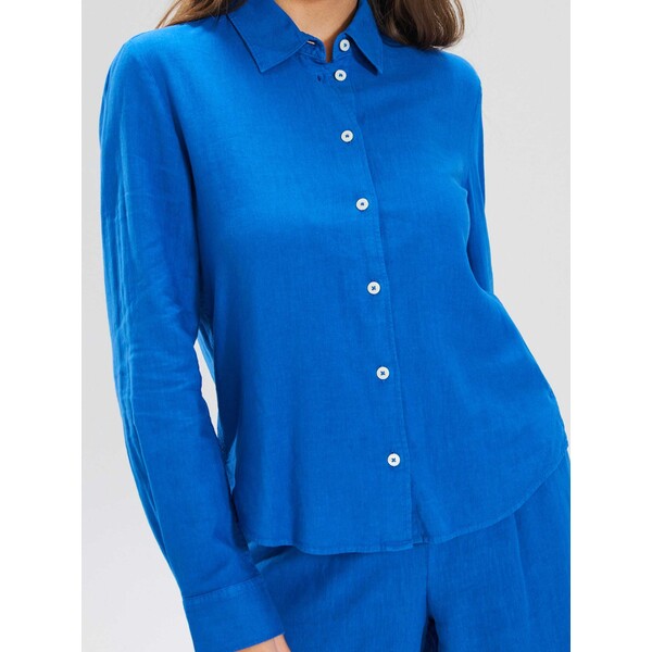 Sinsay Koszula z lnem z długim rękawem 077GY-55X