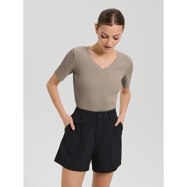 Sinsay Koszulka z dekoltem V 512EU-08J