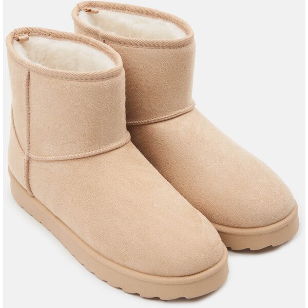 Sinsay Botki ocieplane z imitacji zamszu 146FW-08X