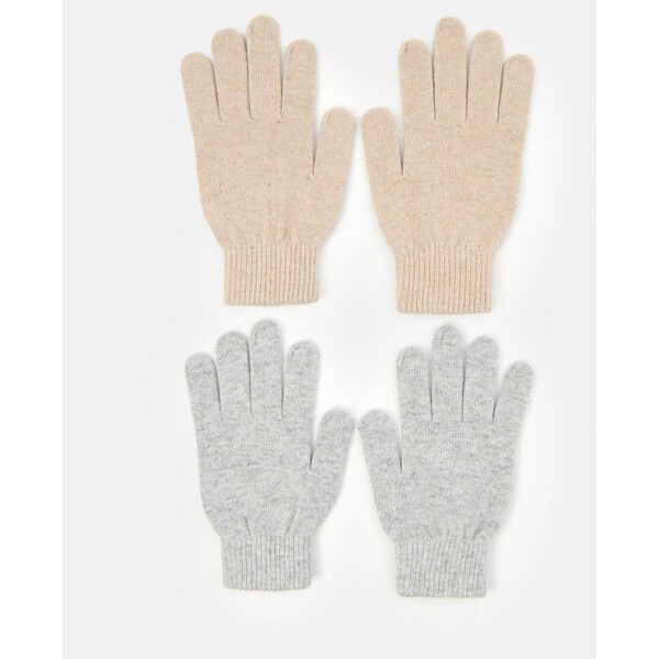 Sinsay Rękawiczki z dekoracyjnym splotem 2 pack 1300X-08M