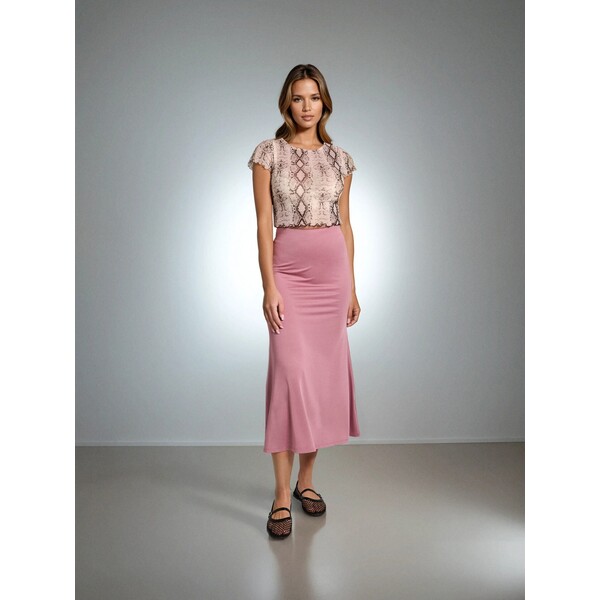 Sinsay Spódnica midi z rozszerzanym dołem 000EZ-39X