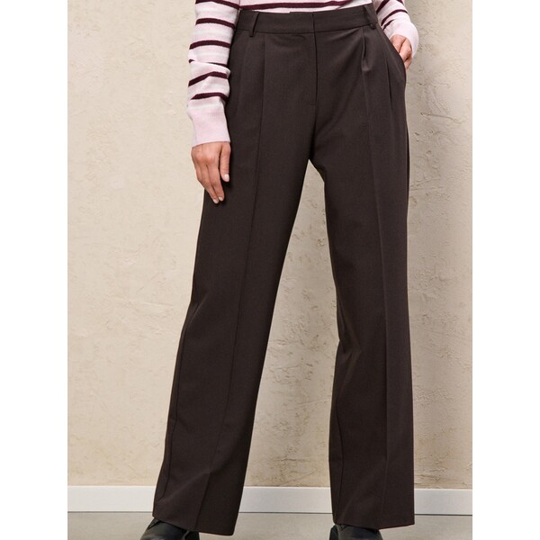 Sinsay Spodnie wide leg z zakładkami 720FJ-98X