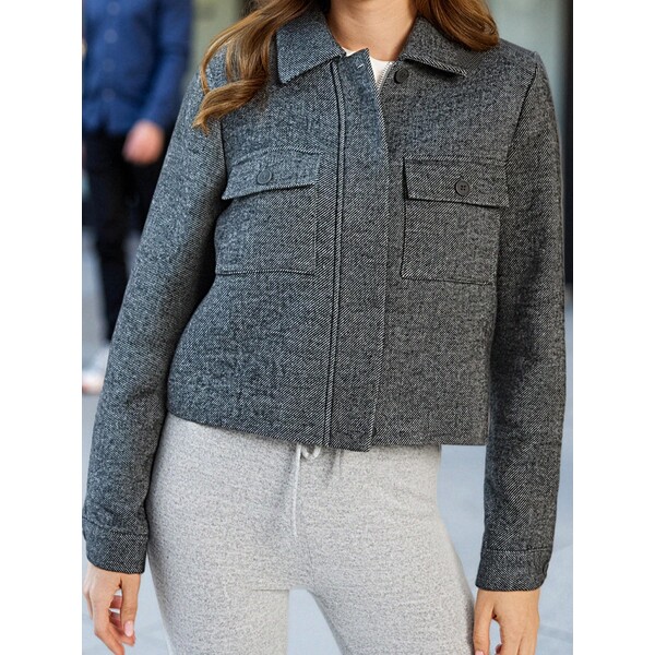 Sinsay Kurtka koszulowa z kieszeniami piersiowymi 557FH-90M