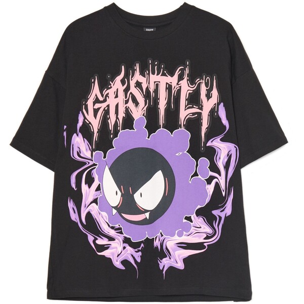 Cropp Czarna koszulka z Gastly 071FM-99X