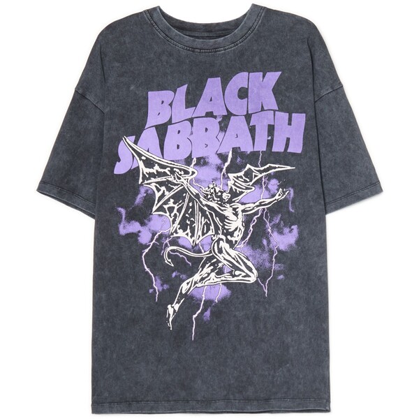 Cropp Czarna koszulka Black Sabbath 090AS-99M