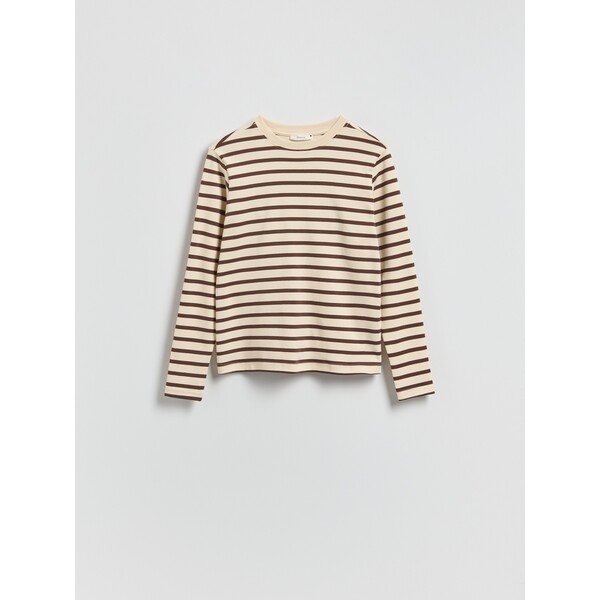 Reserved Longsleeve z merceryzowanej bawełny 9467H-88X