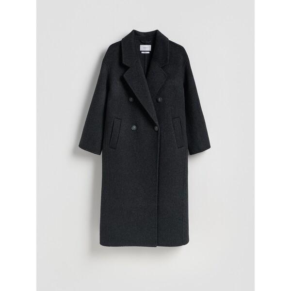 Reserved Płaszcz handmade z wełną VZ739-99M