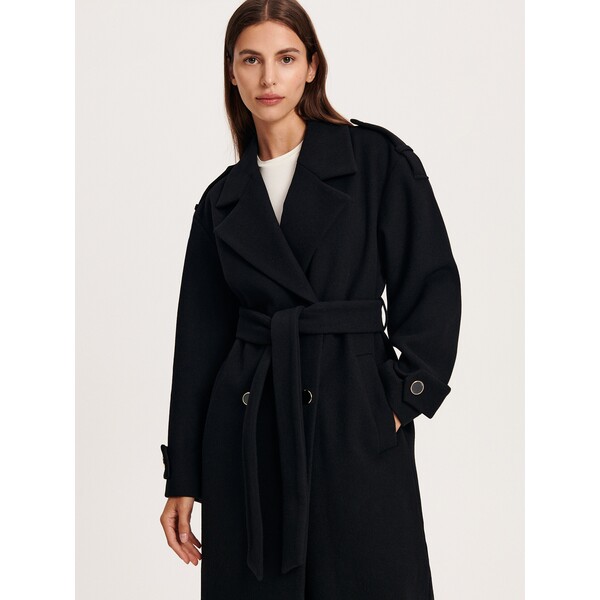 Reserved Płaszcz z wełną YS721-99X