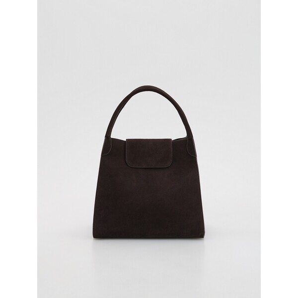 Reserved Zamszowa torebka shopper z saszetką 288GX-89X