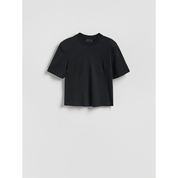 Reserved T-shirt z poduszkami na ramionach 908CK-99X