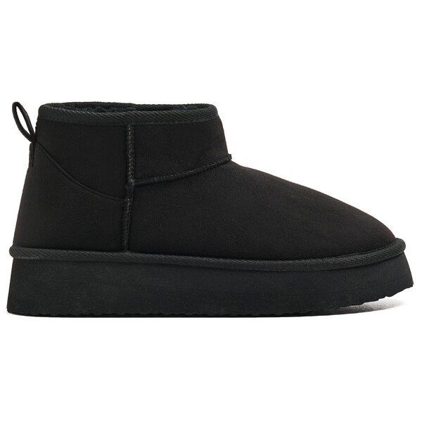 Cropp Czarne krótkie buty typu śniegowce 145FZ-99X