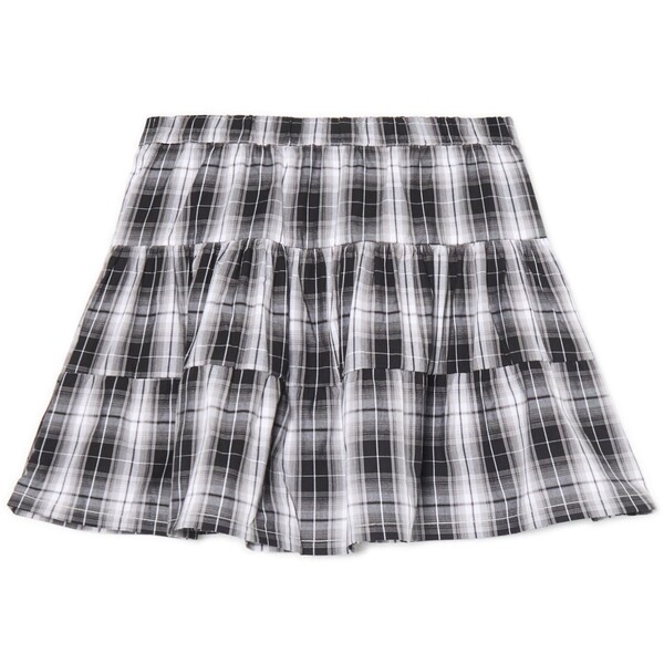 Cropp Czarno-biała spódnica mini w kratę 377FL-99M