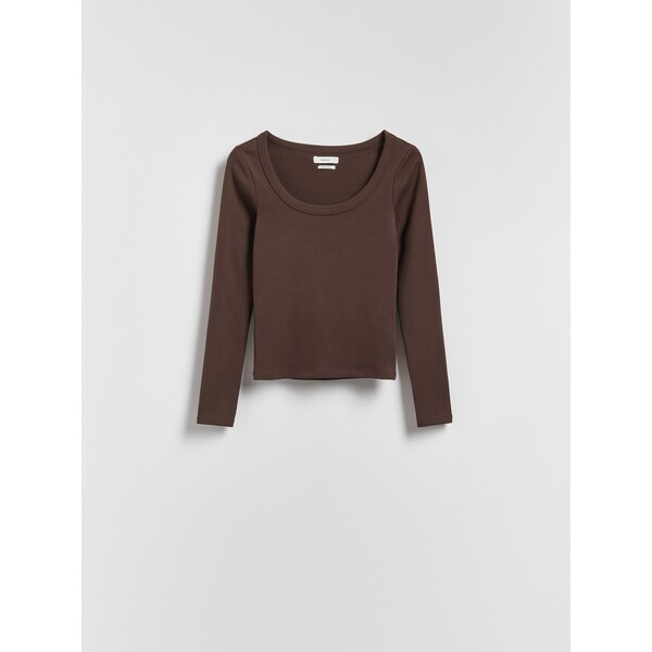 Reserved Bawełniany longsleeve ZQ827-89X