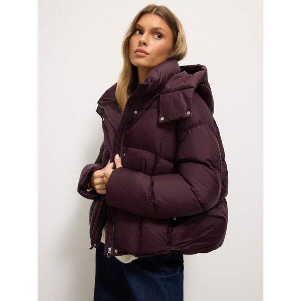 Mohito Puchowa burgundowa kurtka 718FH-93X