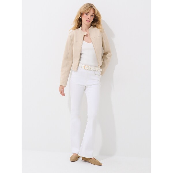 Mohito Beżowa kurtka ramoneska 699FH-08X