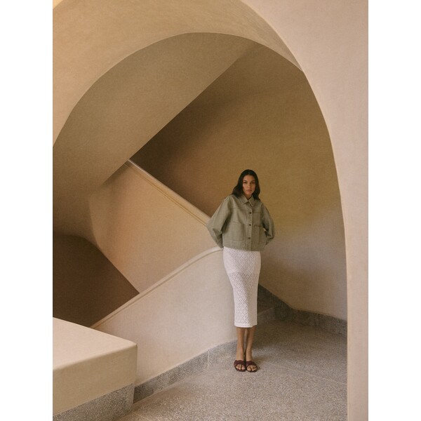 Mohito Bawełniana spódnica 720FG-01X