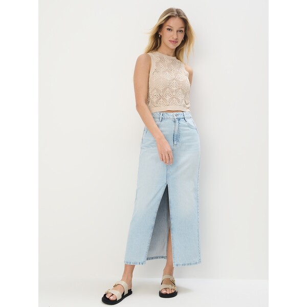 Mohito Jeansowa spódnica maxi 435CZ-05J