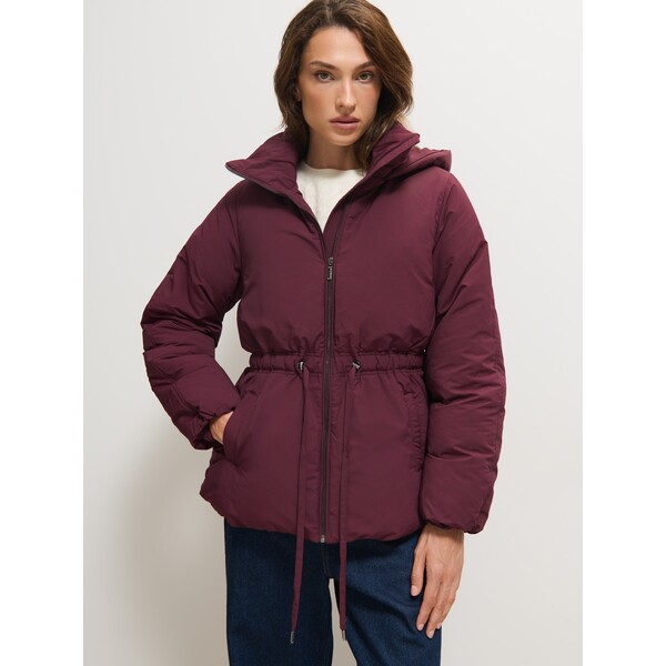 Mohito Bordowa kurtka puffer 540GW-83X