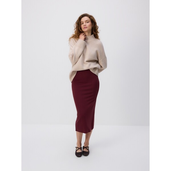 Reserved Spódnica midi z wiskozą 987GA-83X