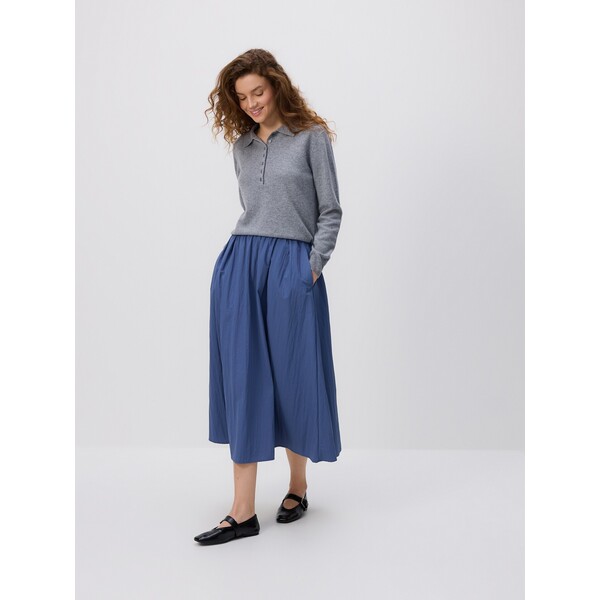 Reserved Spódnica midi z zakładkami 082GG-95X