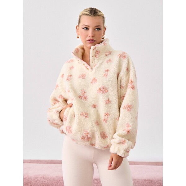 Sinsay Bluza sherpa ze stójką 452HN-01K