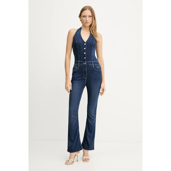 Guess kombinezon jeansowy BETSY  kolor granatowy W5YD57 D0782