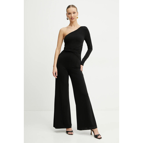 Marciano Guess kombinezon MATILDE  kolor czarny z dekoltem okrągłym 5GGD29 6257A