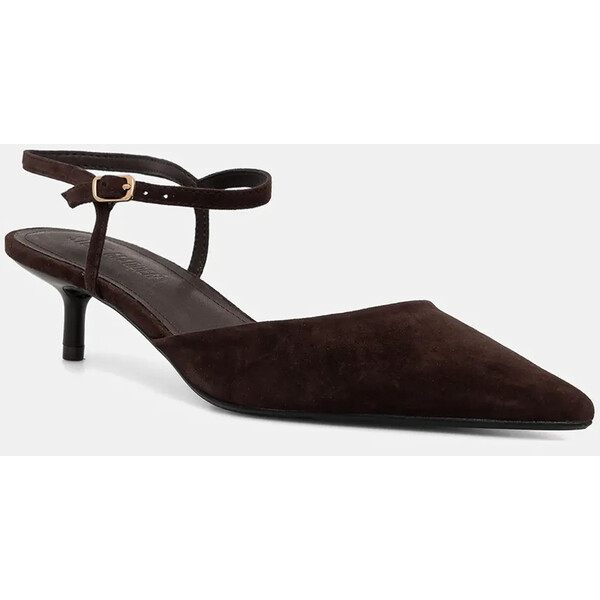 Steve Madden szpilki zamszowe Adelaide  kolor brązowy 11004721