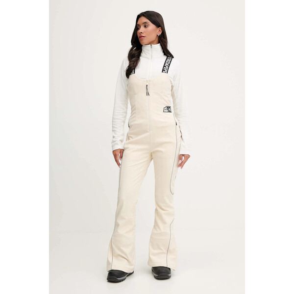 Patrizia Pepe spodnie narciarskie  kolor beżowy 2T0093 A667