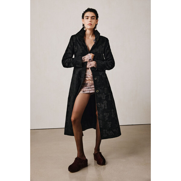Desigual Strukturalny płaszcz jacquard studio 25WWEWXY2000