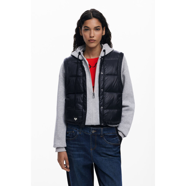 Desigual Bluza z pikowaną kamizelką 25WWSK052042