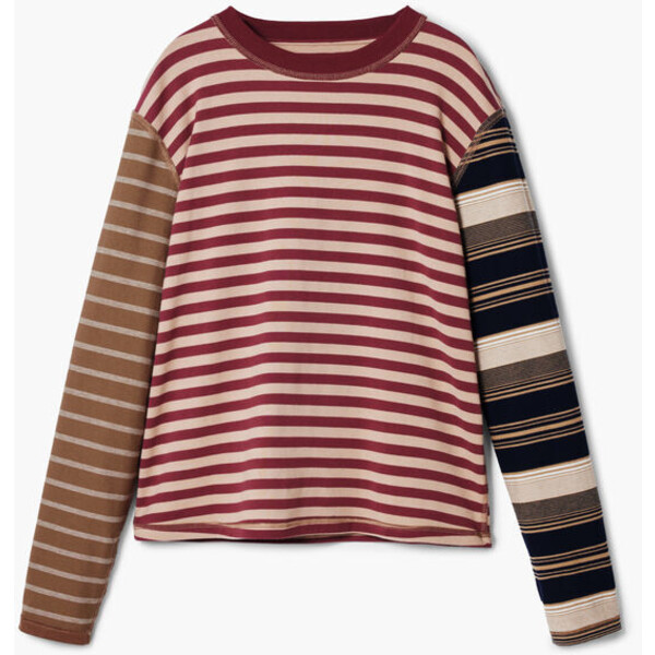 Desigual Koszulka w paski grunge 25WMTK399021