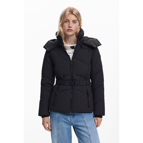 Desigual Pikowana kurtka z paskiem 25WWEW302000