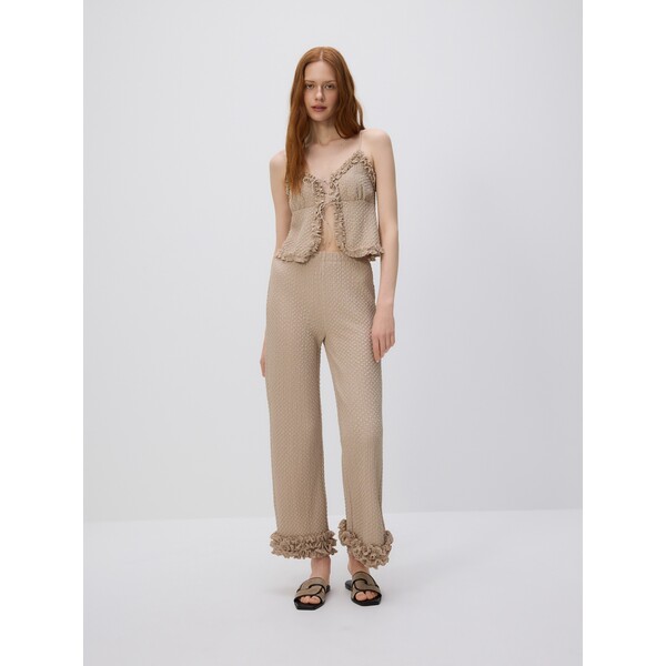 Reserved Dzianinowy top na ramiączkach WC381-08X