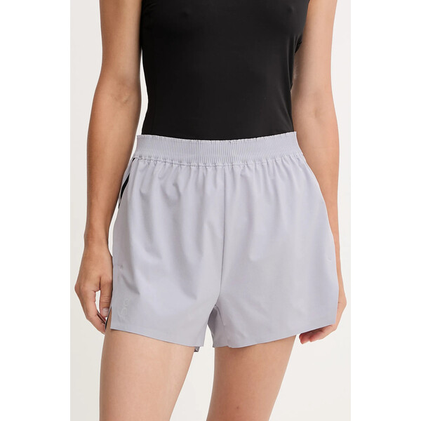 ON szorty treningowe  damskie kolor fioletowy z nadrukiem high waist 1WF10330174