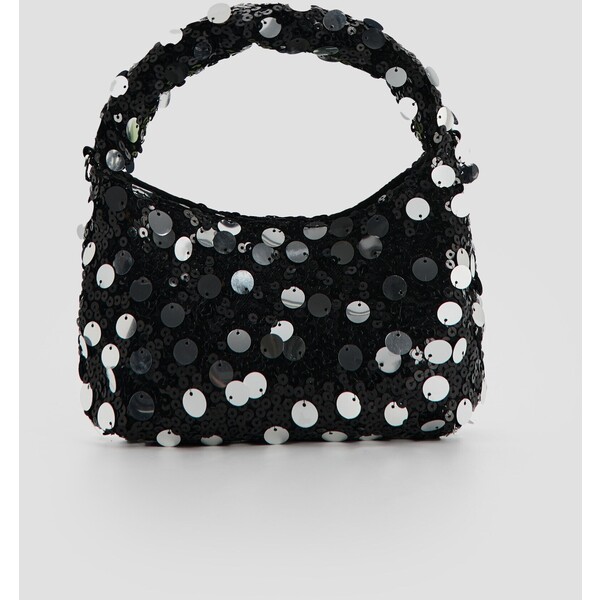 House Czarna mała torebka cekinowa 182GQ-99X