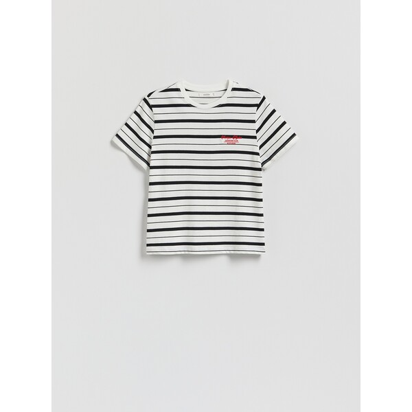 Reserved T-shirt z haftem 510GA-MLC