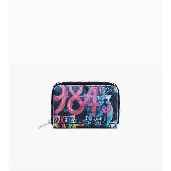 Desigual Mała portmonetka graffiti kot 25WAYD039019U