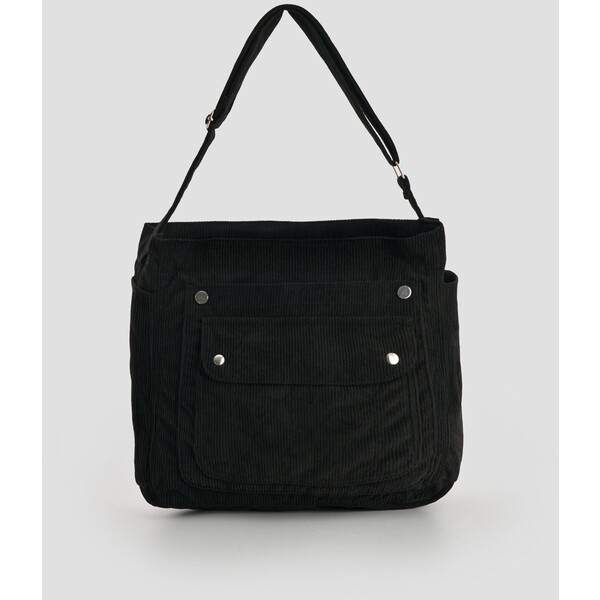 House Czarna torebka sztruksowa multipocket 214GQ-99X