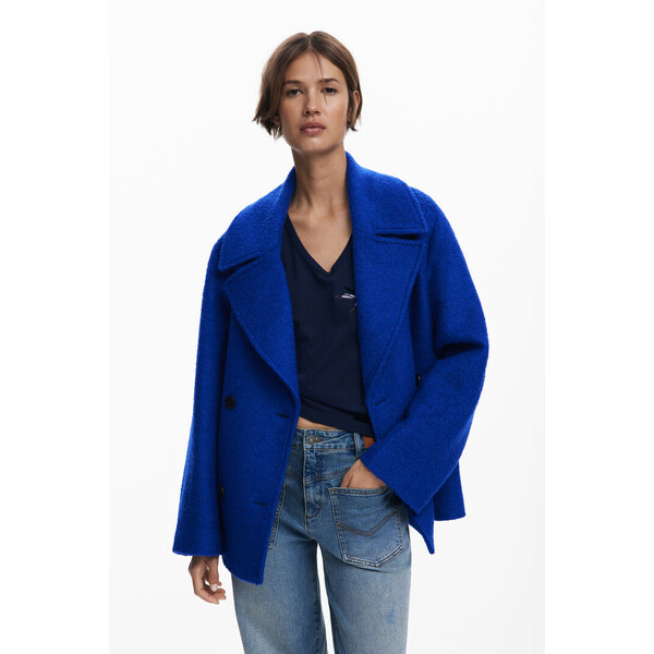 Desigual Krótki płaszcz frotte 25WWEW115036
