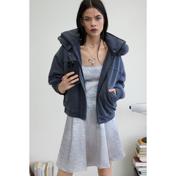 Desigual Kurtka z kapturem i futrem 25WWEWXS2006