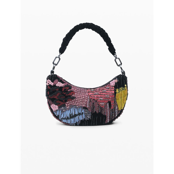 Desigual Średnia torba shopper z koralikami 25WAXA449019U