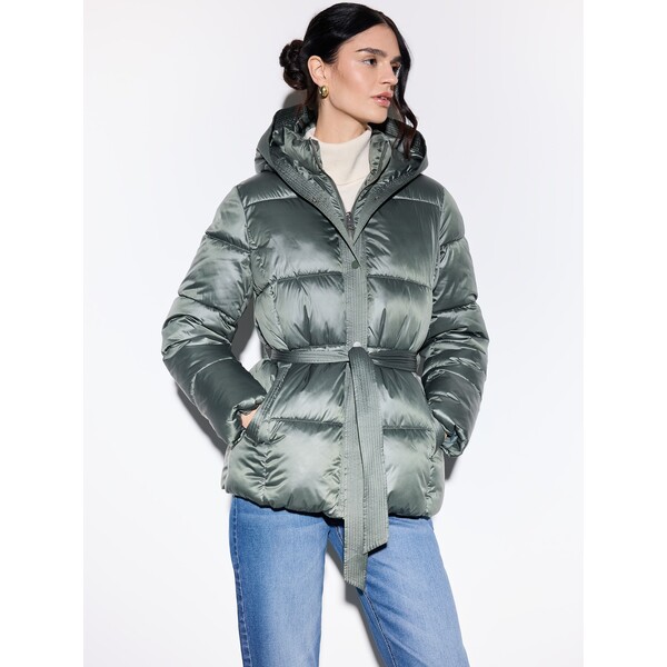 Mohito Pikowana zielona kurtka 257GQ-79X