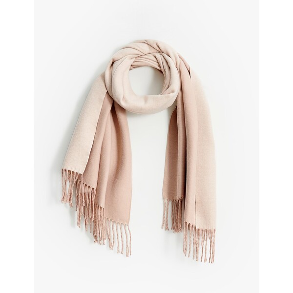 Mohito Beżowy szalik z frędzlami 195HF-08X