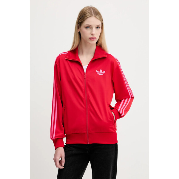 adidas Originals bluza Firebird  damska kolor czerwony z aplikacją JW3665